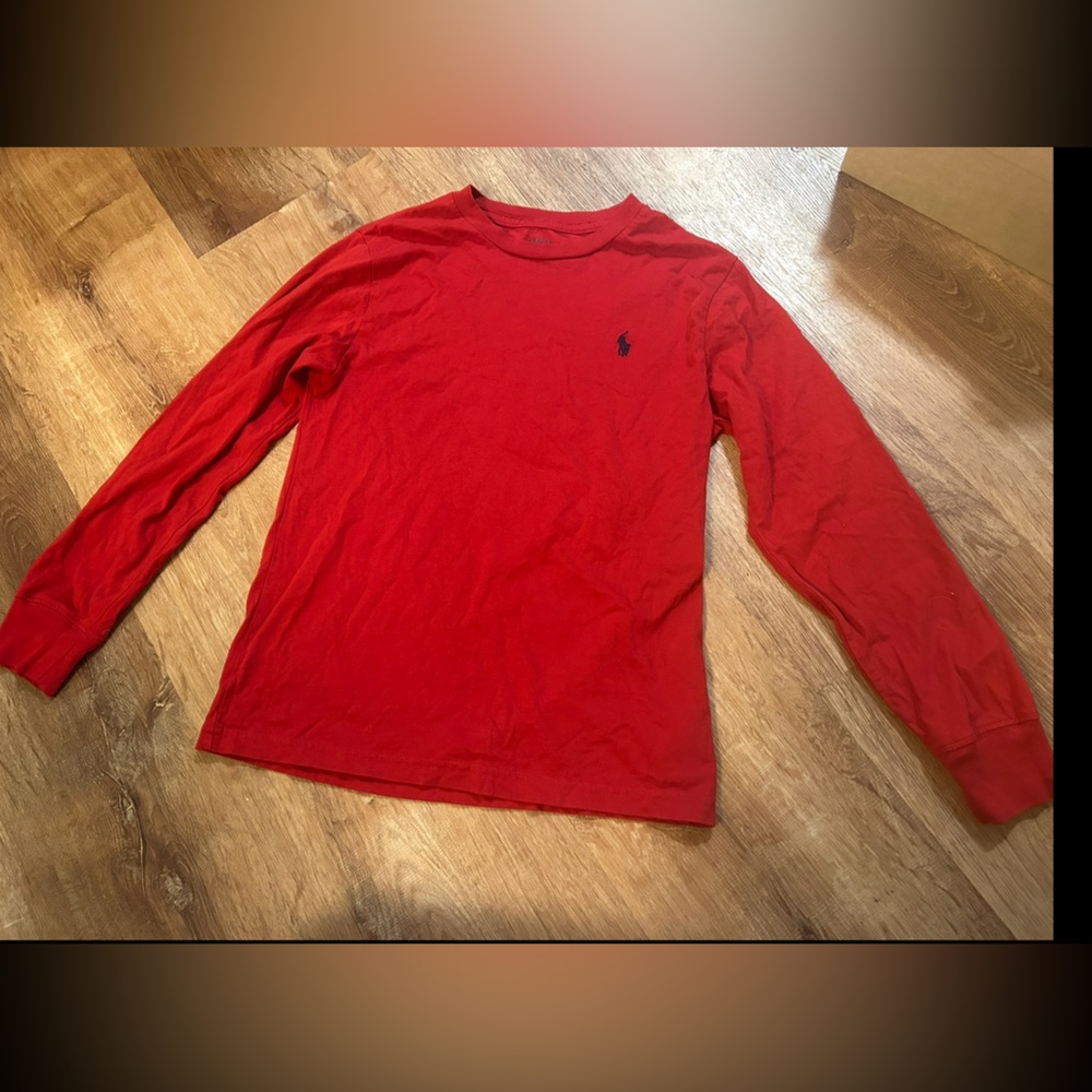 Boys long sleeve Polo Ralph Lauren tshirt size ..Medium (10/12)